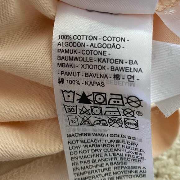 Levi’s daisy pink t shirt 100% cotton NWT new size large crop top - Picture 5 of 10